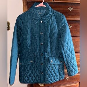 Teal Quilted Women's Jacket